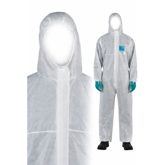 Kombinezon pyło-chemoodporny ANSELL AlphaTec 1500 PLUS Model 111 TYP 5/6